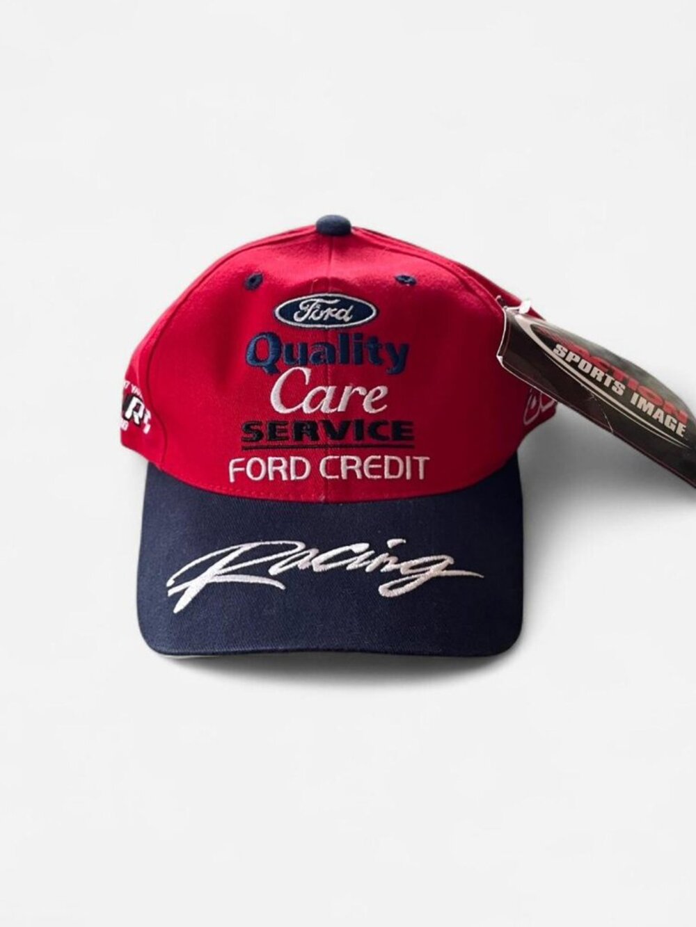 NWT Ford x Nascar Racing Snapback Hat in red/blue